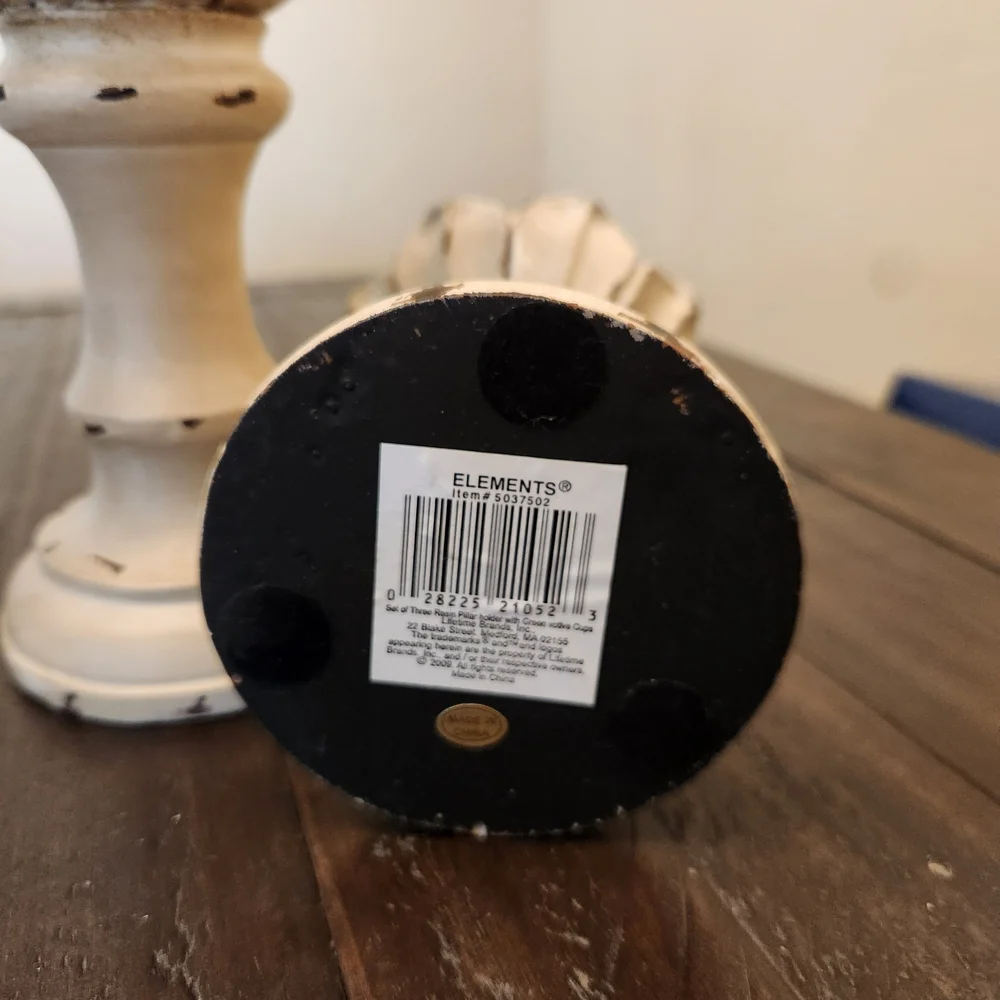 Farmhouse Style Artichoke Candle Holders - Picture 3 of 8